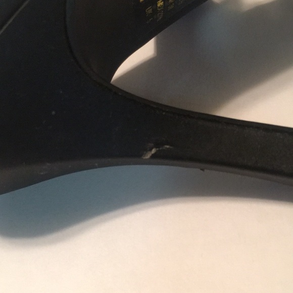 Fioni Strappy Black Heels W Rhinestone Size 6-1/2 - Picture 6 of 7